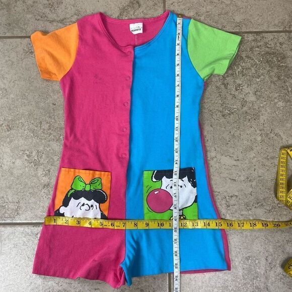 Vintage 80s peanuts color block romper - Picture 5 of 6